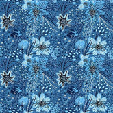 Whimsy - Blue Florals (Sold By 1/2 Meter)